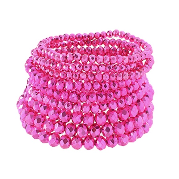 9 Row Facted Bracelet - Picture 1 of 2